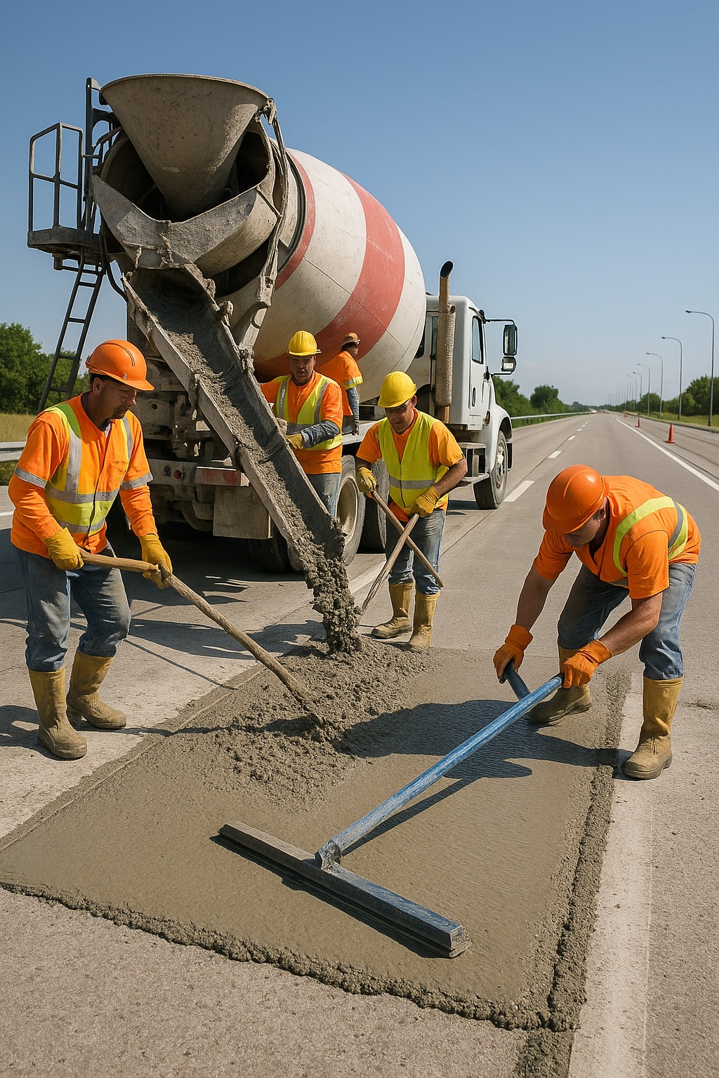 Early Strength Concrete use on Road